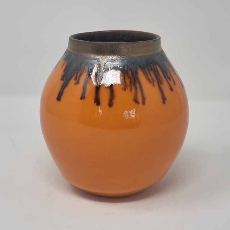 BRI229, Orange Gold Jar