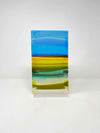 SHI408, Pressed glass Abstract landscape