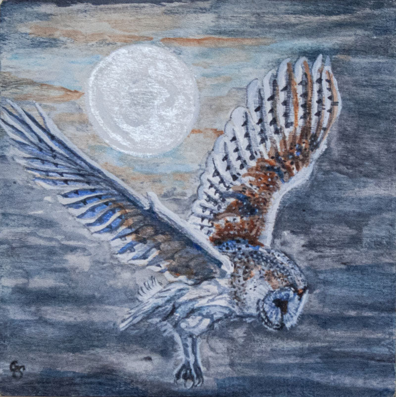 Hunted Moon Drawing Hunter's Moon by Gillian Smith – ArtSpring Gallery