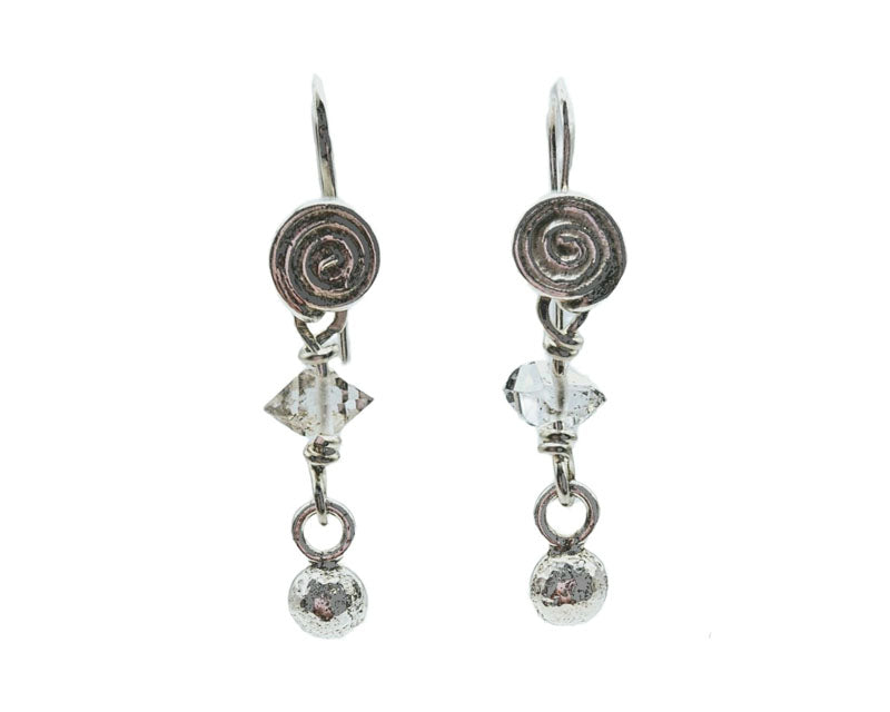 COU006, Spiral drop earrings