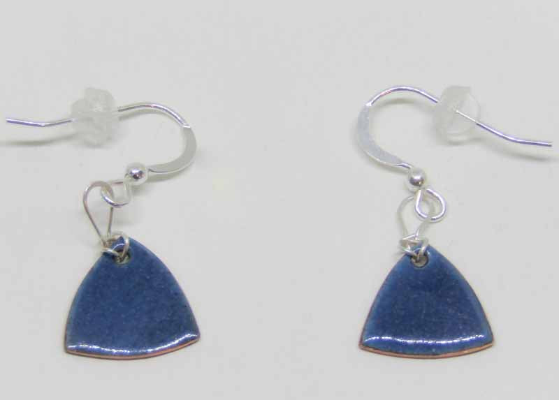 MCA327, Triangle Kingfisher Earrings