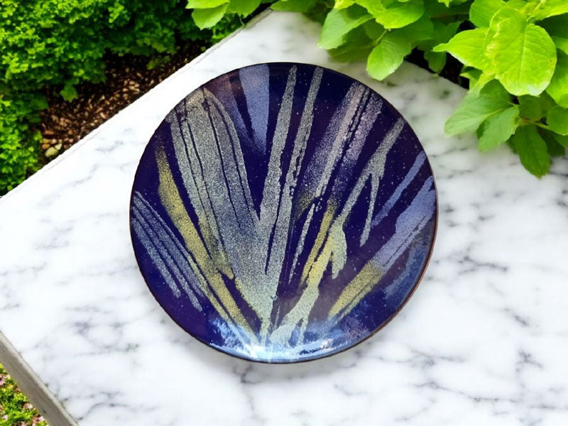 MCA369, Sapphire Floral Dish