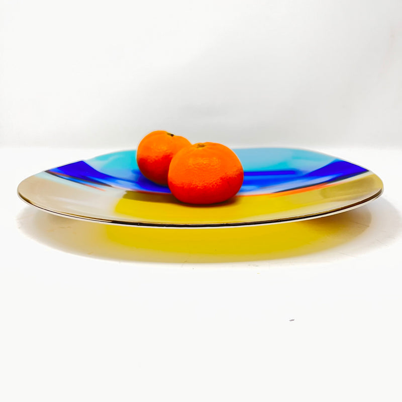 SHI357, Abstract Summer Fields plate