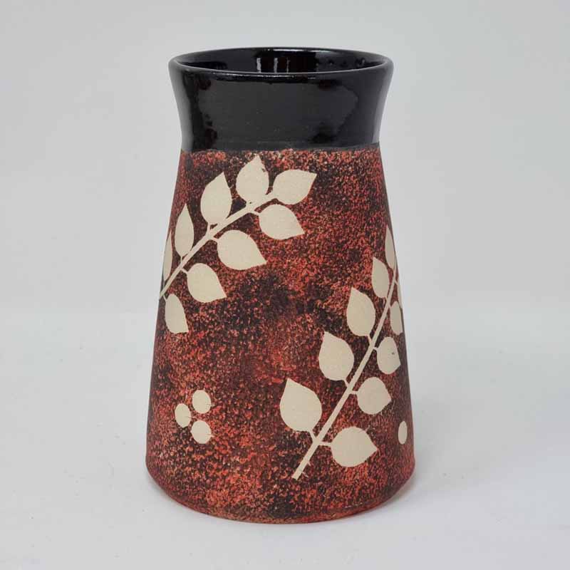 BRI164, Winter Leaf vase