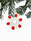 SHI384, Christmas Snowflake in Organza bag